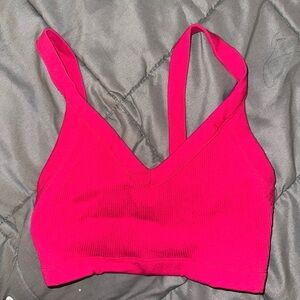Basic Hot Pink Cami Sports Bra Top- Size S/M